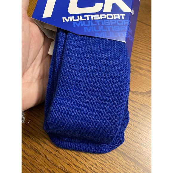 TCK Size Small (Men's Shoe 3-6 Women's 4-7) Royal Knee High Tube Socks 1 Pair - Picture 5 of 5